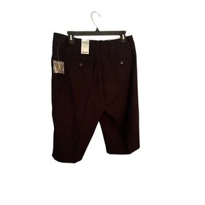 Pinstripe Cropped Black NWT Dress Shorts Business Casual Career Women's